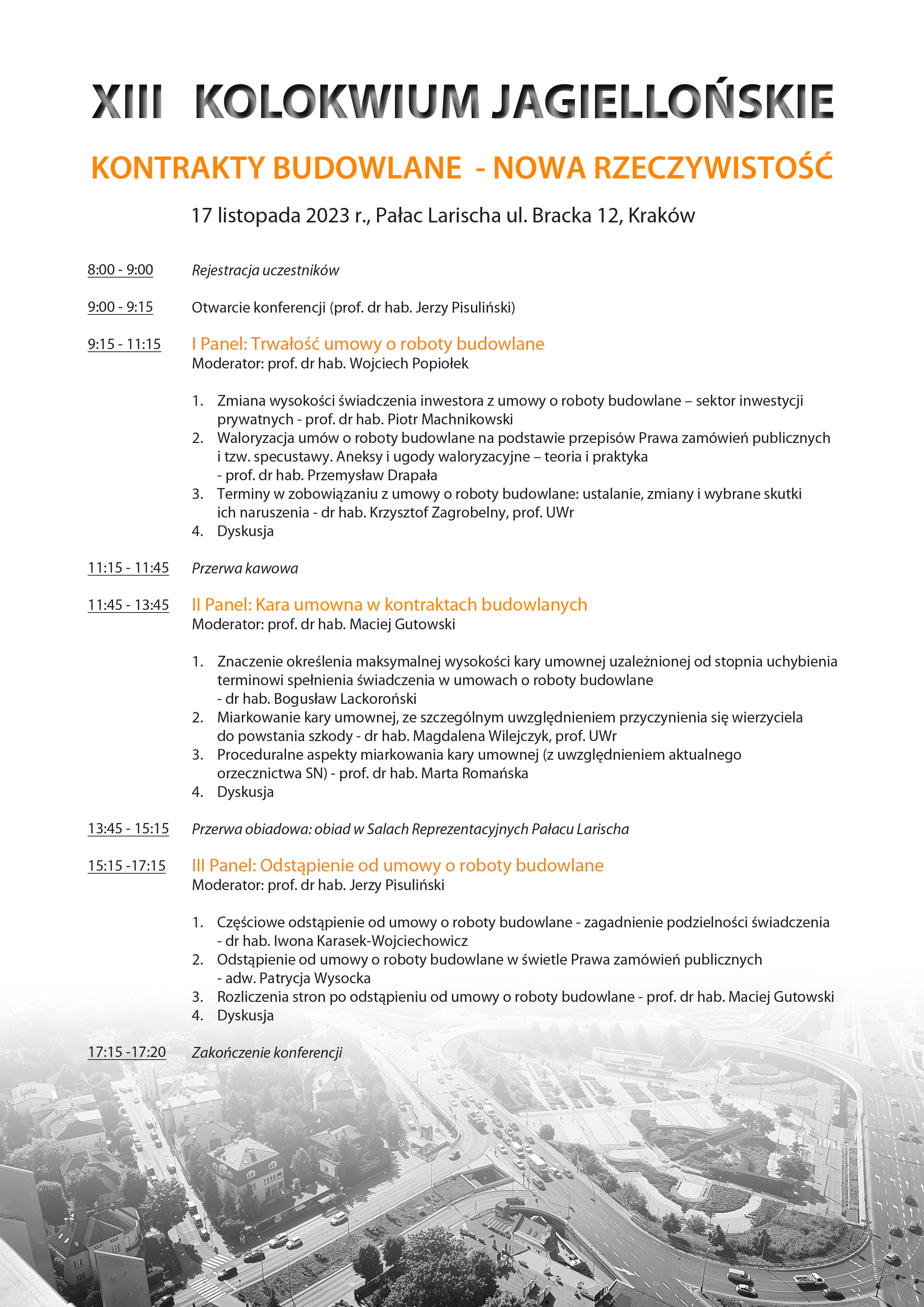 XIII Kolokwium Jagiellońskie Kontrakty budowlane Program (19 9 2023).jpg